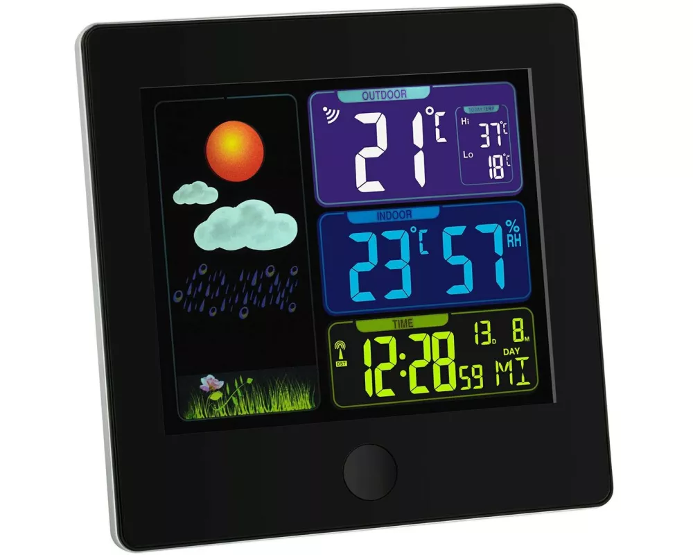 TFA Dostmann Wetterstation Sun Schwarz