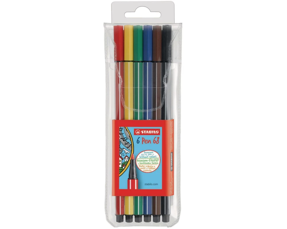 STABILO Fasermaler Pen68 6 Stück