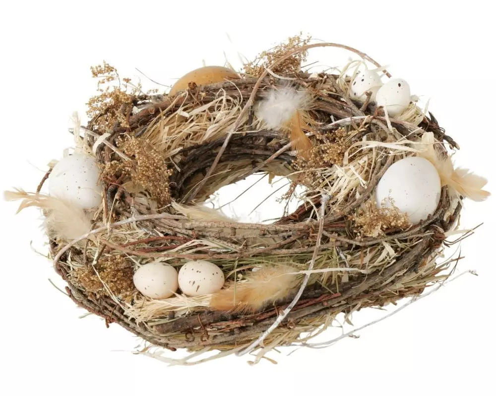 Boltze Osterkranz Pascua Natur, 25 x 7.5 cm