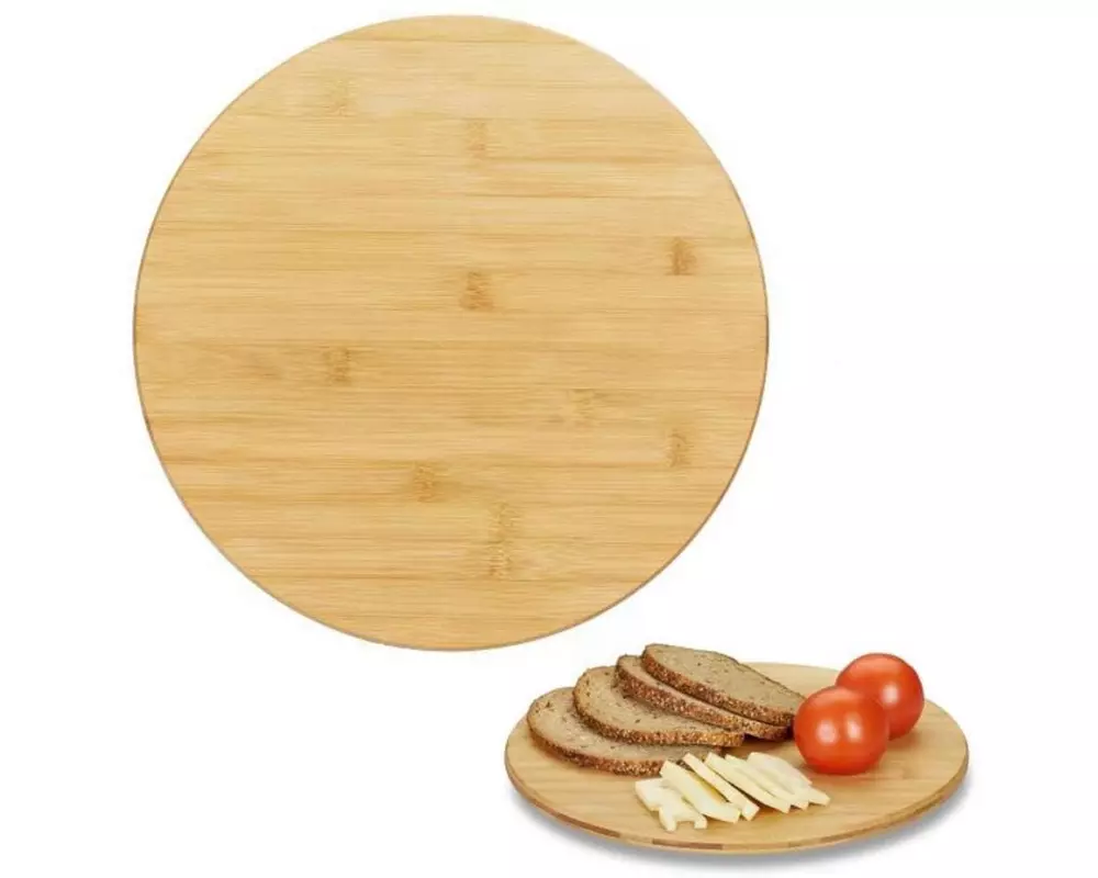 relaxdays Servierplatte Braun