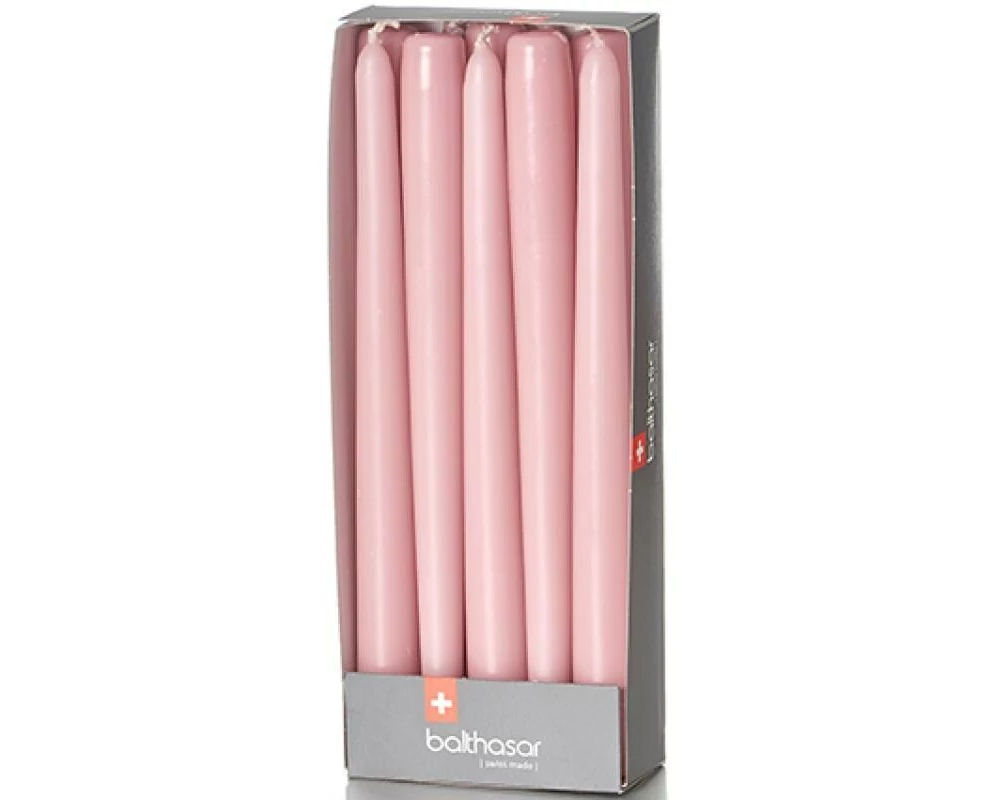 balthasar Etoilekerze 24 cm x 2.2 cm, Altrosa, 10 Stück