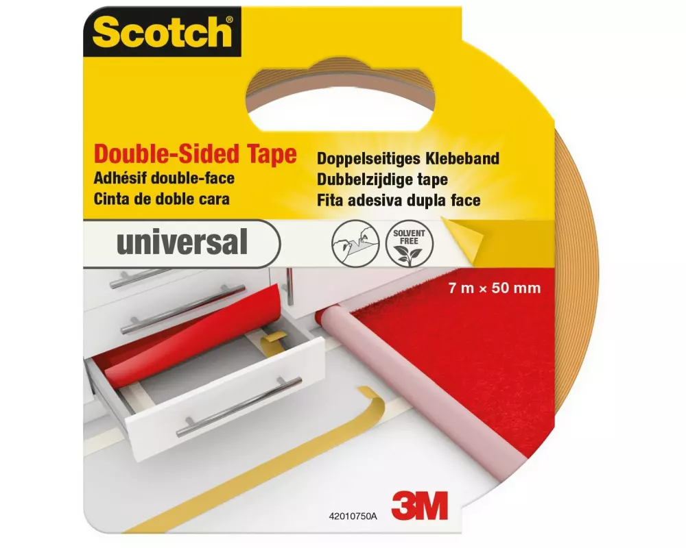 3M Scotch Teppich-Klebeband universal 50 mm x 7 m, Weiss