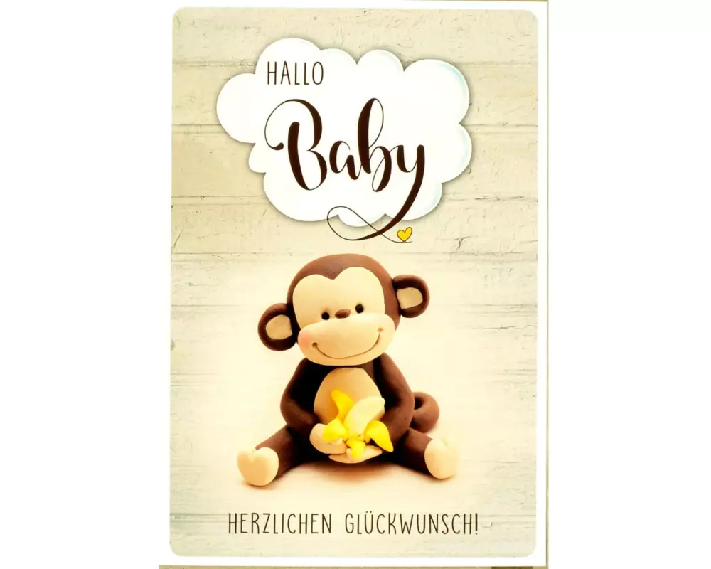 ABC Glückwunschkarte Hallo Baby B6