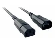 Bachmann Power Cord C14 to C13, 0.75m, black, Extension Cable