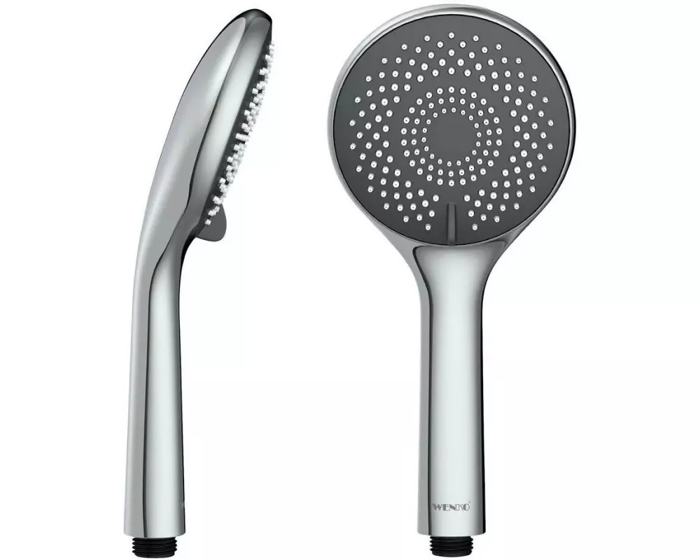 Wenko Duschkopf 11 cm Silber Grau