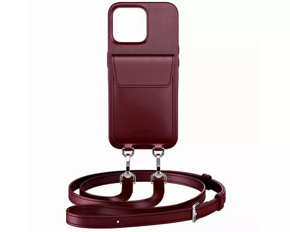 Urbany's Necklace Case Handykette+ RED WINE iPhone 17 Pro