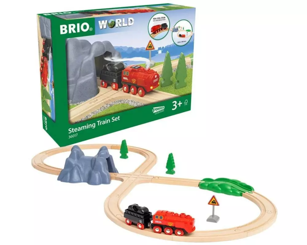 BRIO Batterie-Dampflok Set