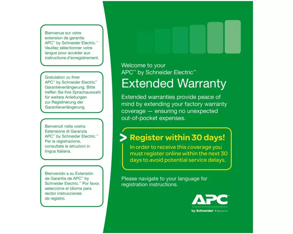 1Y Ext Wty Easy UPS SRV/SRVS Level 04