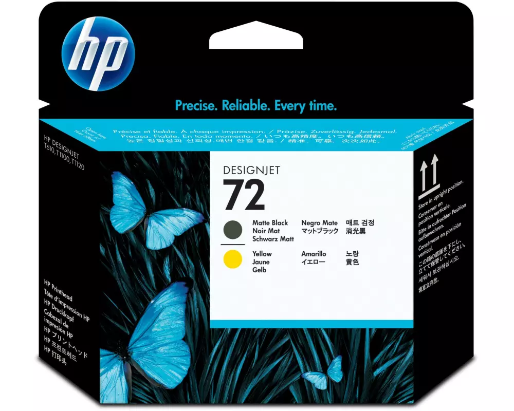 HP Druckkopf Nr. 72 (C9384A) Matte Black/Yellow