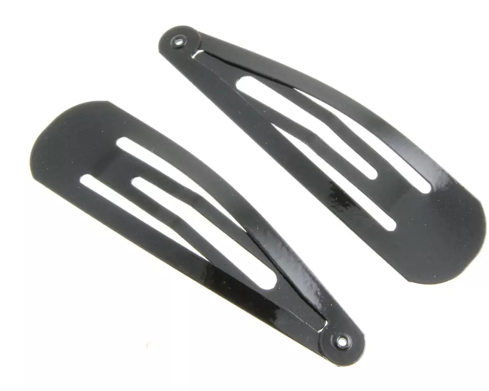 DailyGo Haarspange Click Clack metall 7 cm, schwarz