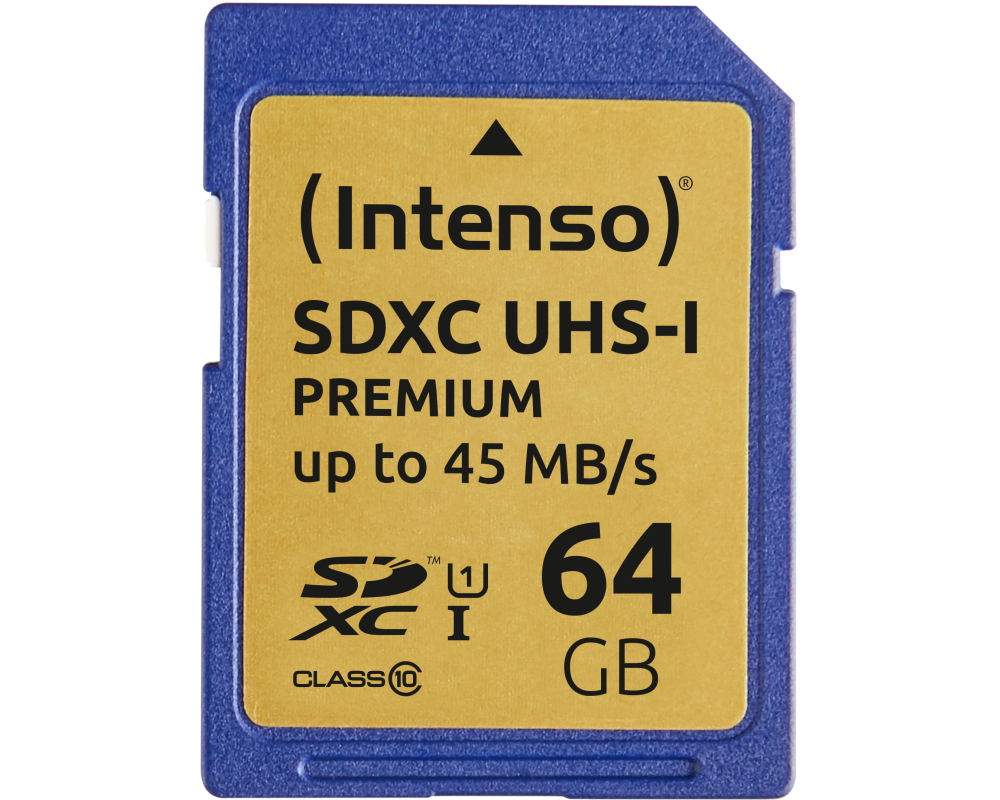 INTENSO SDXC Card PREMIUM 64GB 3421490 UHS-I