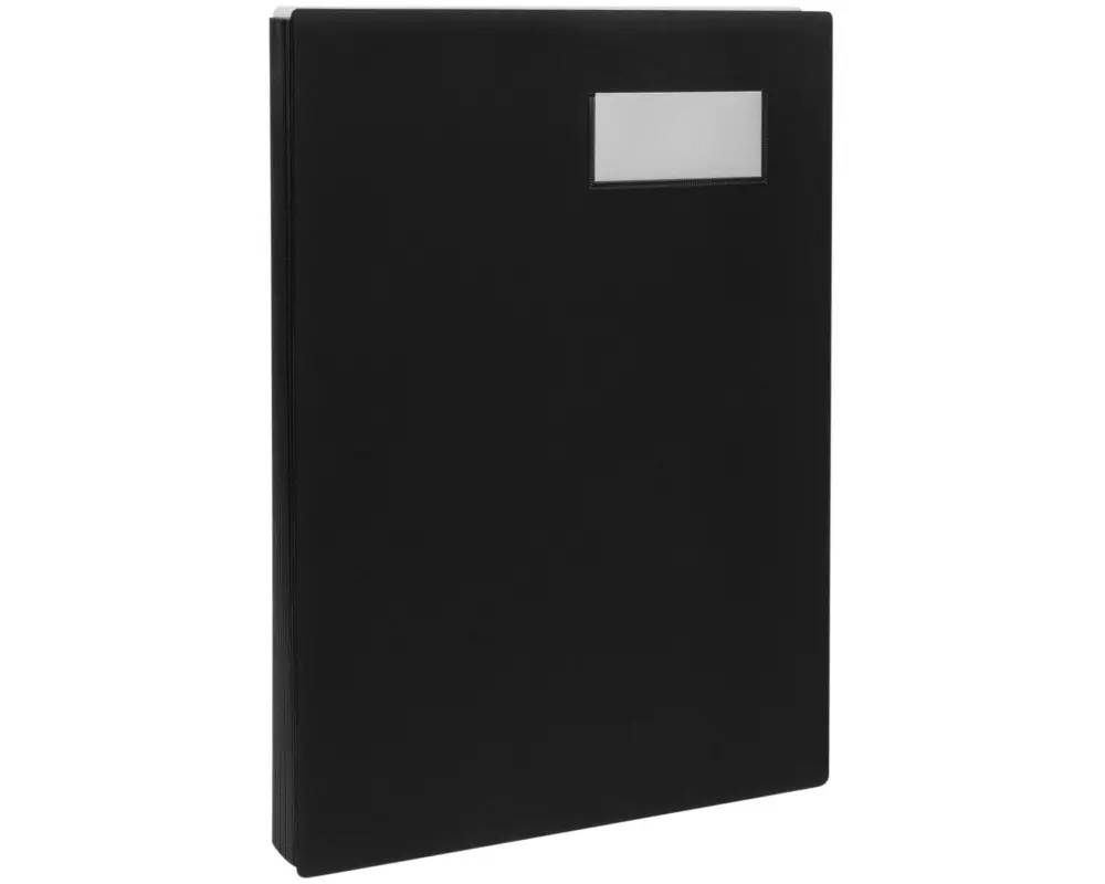 Biella Unterschriftenmappe Pronto-Sig A4 mit Fächer, Schwarz