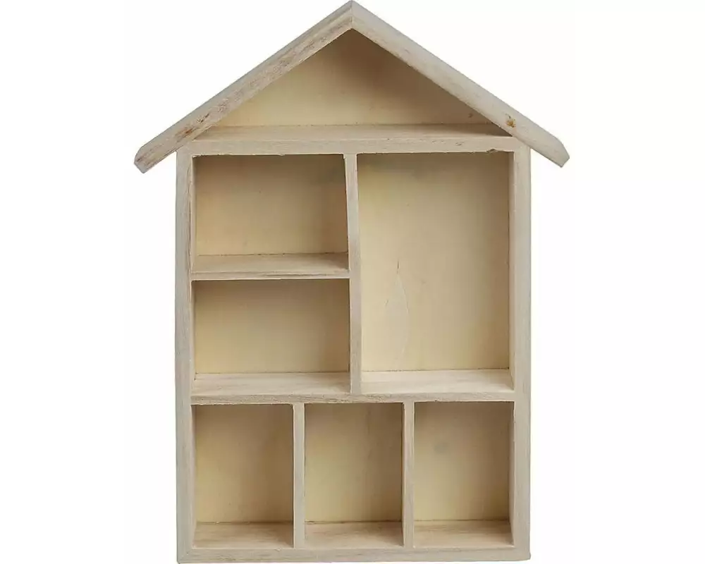 Creativ Company Holzartikel 30 cm Setzkasten Haus