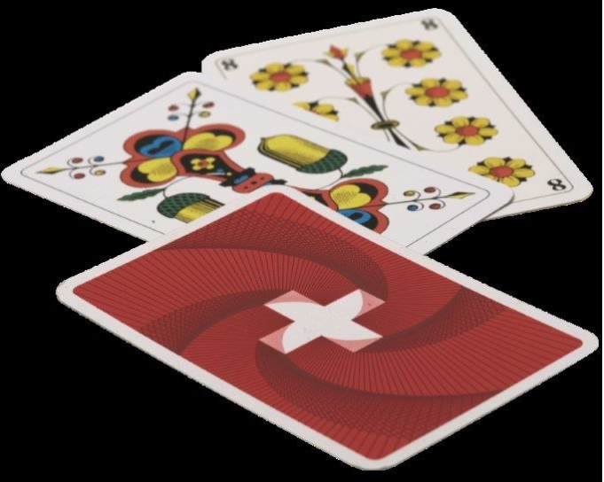 AGMÜLLER Jasskarten Swiss Flag 57x89mm 106801112 Jass-Figuren DE