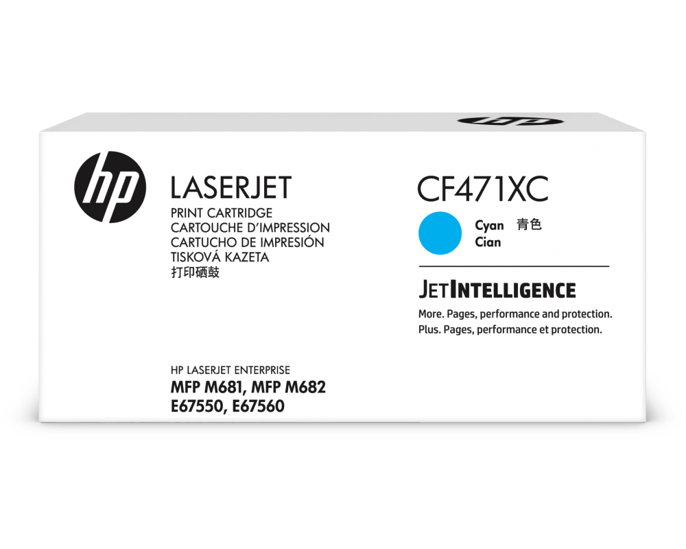 HP Toner-Modul Contract cyan CF471XC CLJ Enterprise M681 23'000 S.
