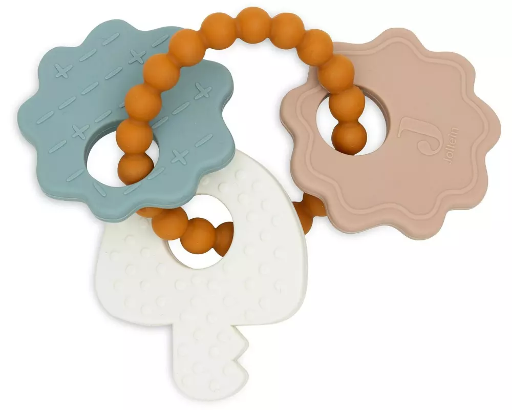 Jollein Beissring Schlüsselanhänger Lovely Birds Silikon