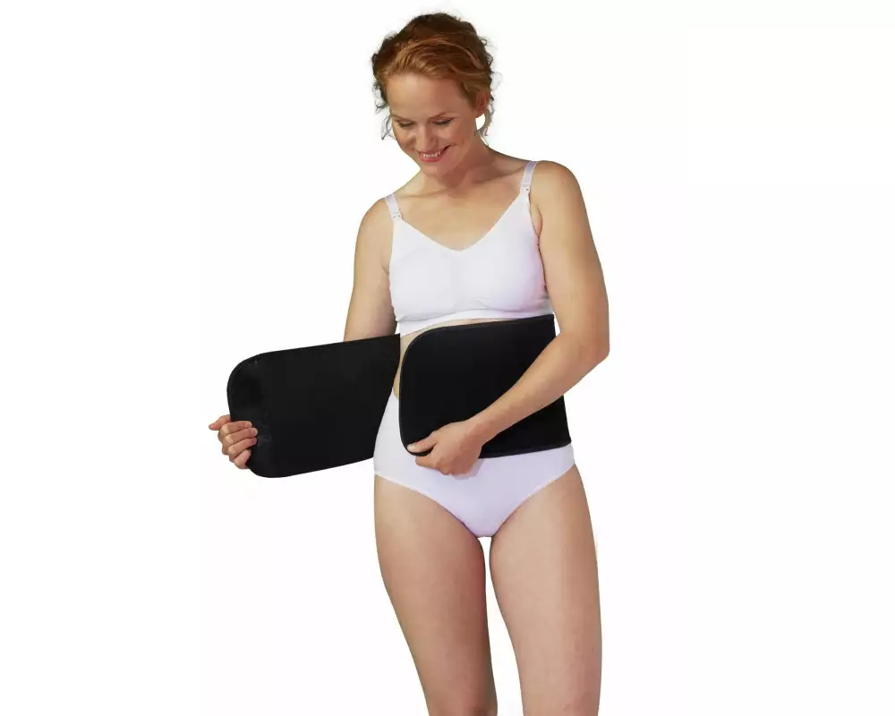 Carriwell Bauchband Schwarz verstellbar Gr. L/XL