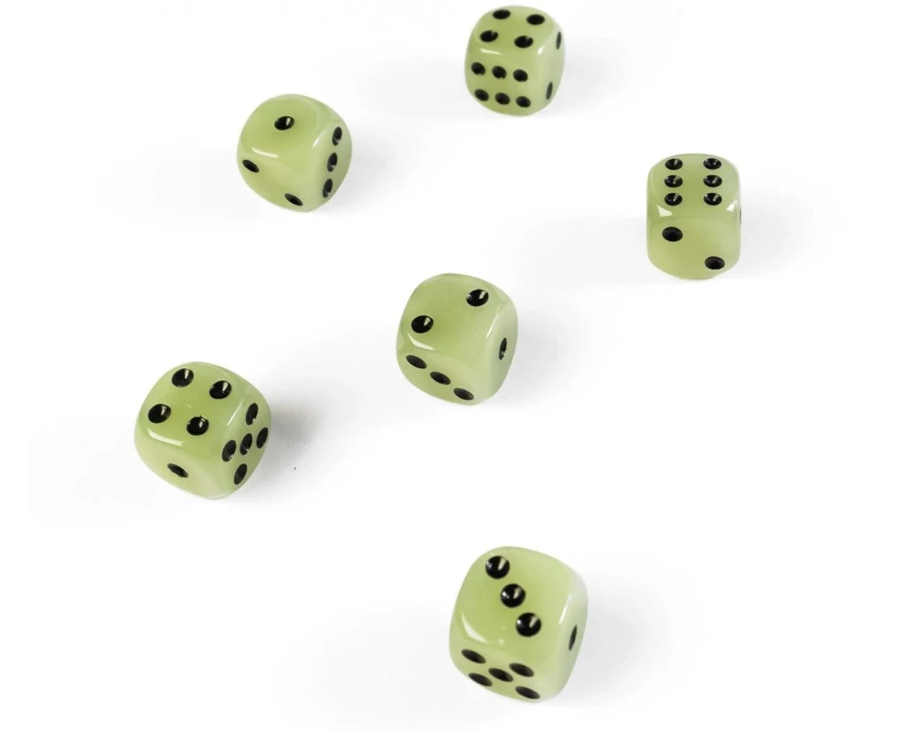 Trendform Magnete Poker Glow 6 Stück, Schwarz/Weiss