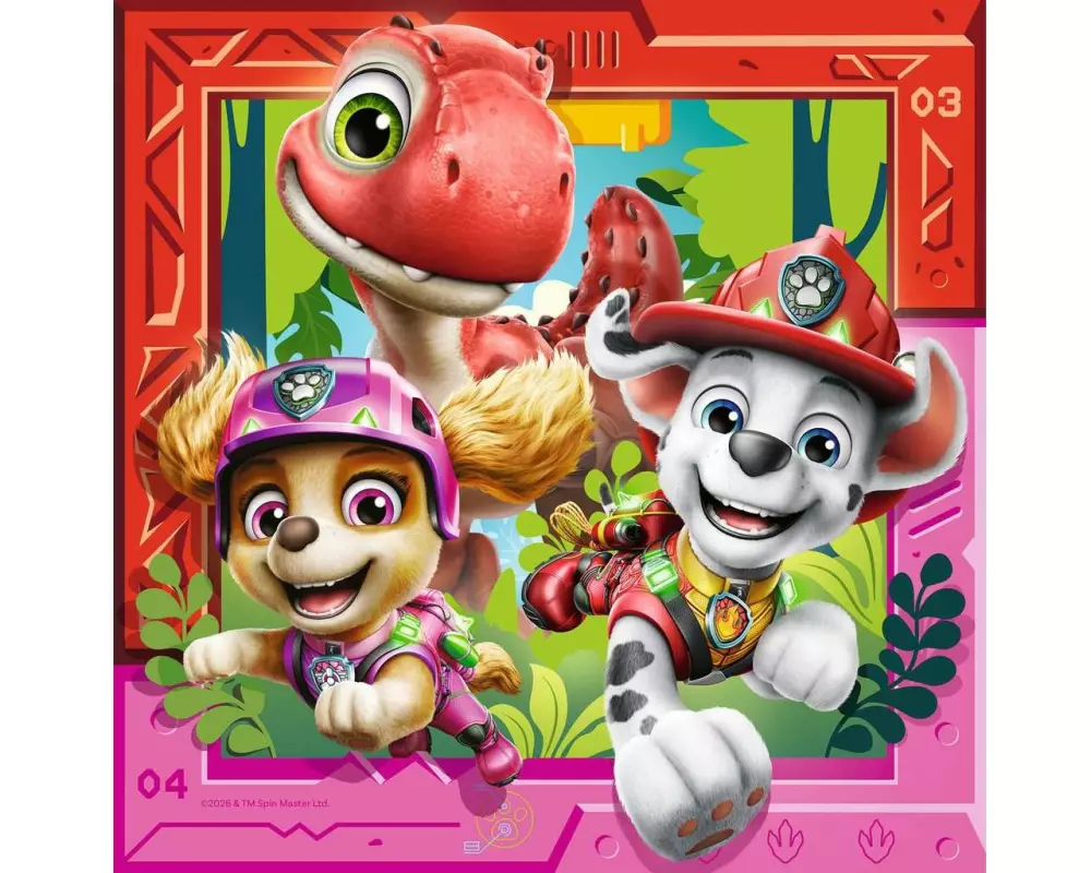 Ravensburger Paw Patrol 3 Dino Movie 3 x 49