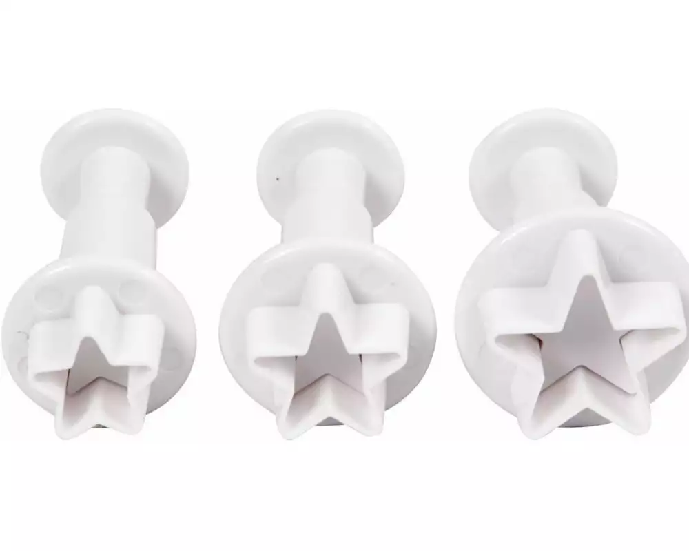 Creativ Company Guetzli-Ausstecher Stern 3 Stück, Stern