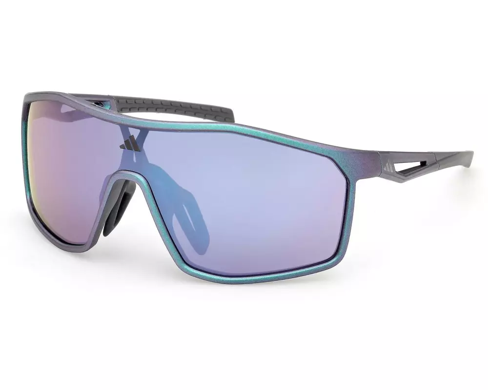 adidas Kalidro SP0117 Sport-Sonnenbrille, Dunkelgrün Violett