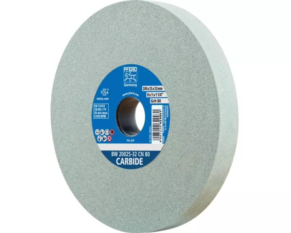 Pferd Schleifbockscheiben Ø 200 x 25 mm Bohrung-Ø 32 mm SiC120