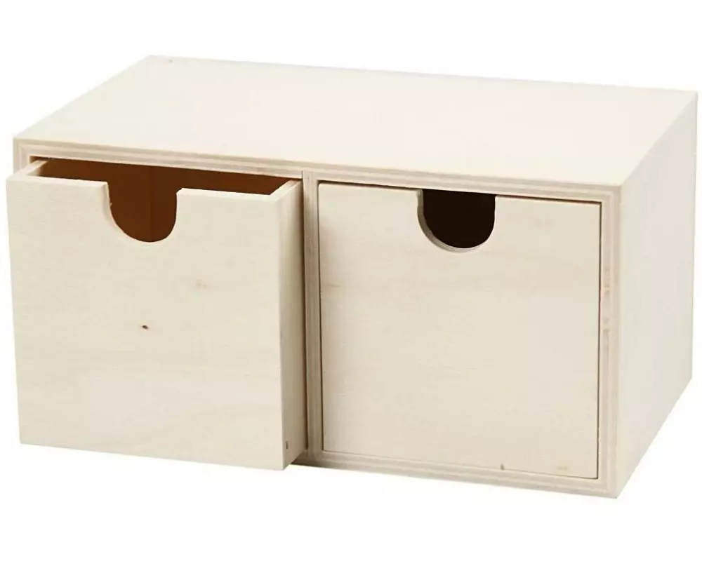 Creativ Company Holzartikel Box mit Schubladen 1 Stück