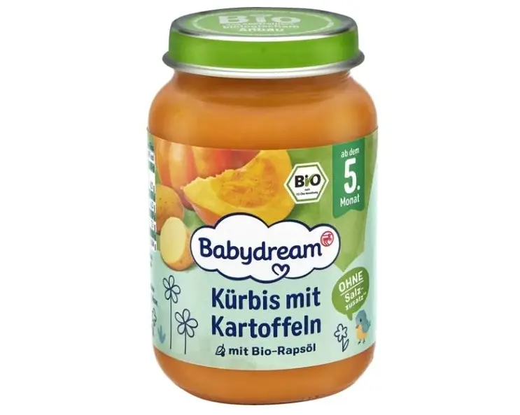 Babydream Gläschen Bio Kürbis mit Kartoffeln 190 g
