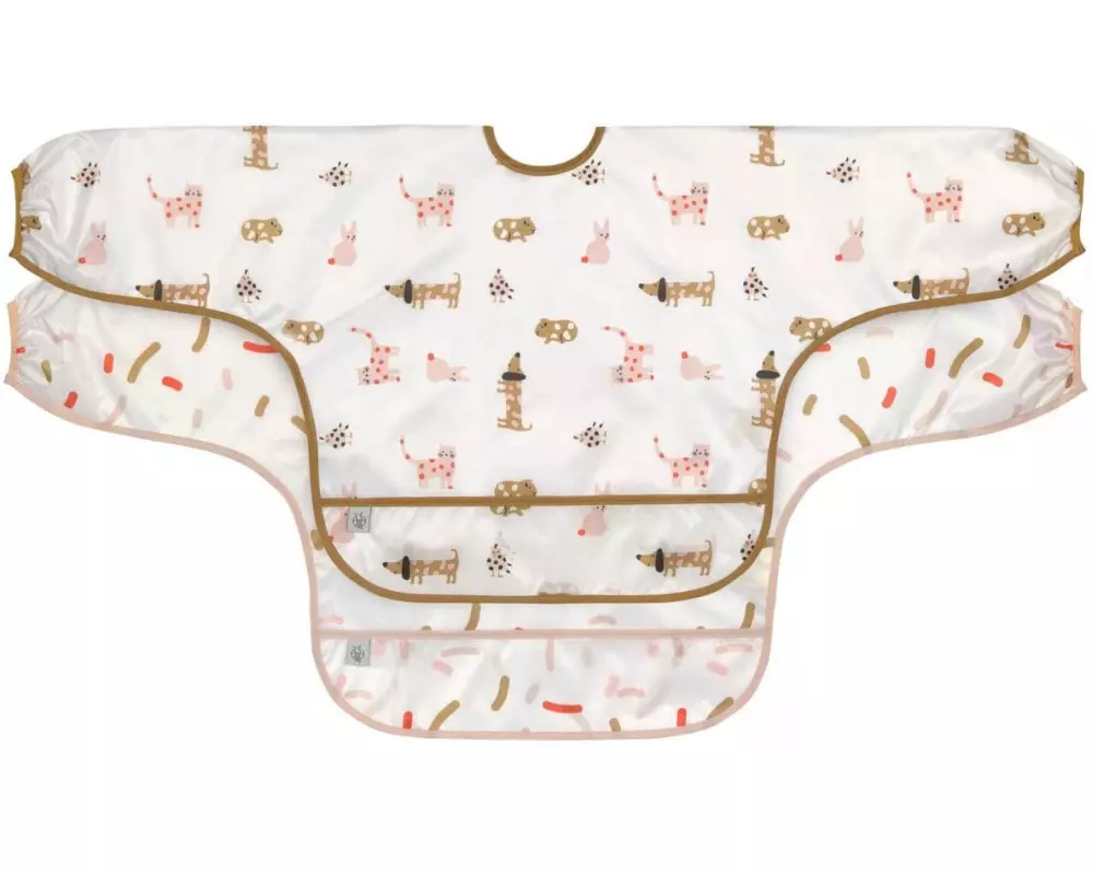 Lässig Ärmel-Lätzchen 2er Set Little Mateys Spicy Orange 80 x 36 cm