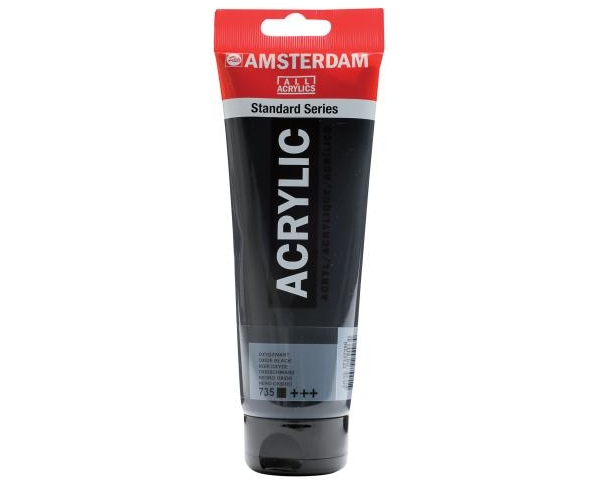 AMSTERDAM Acrylfarbe 250ml 17127350 ox.schwarz 735