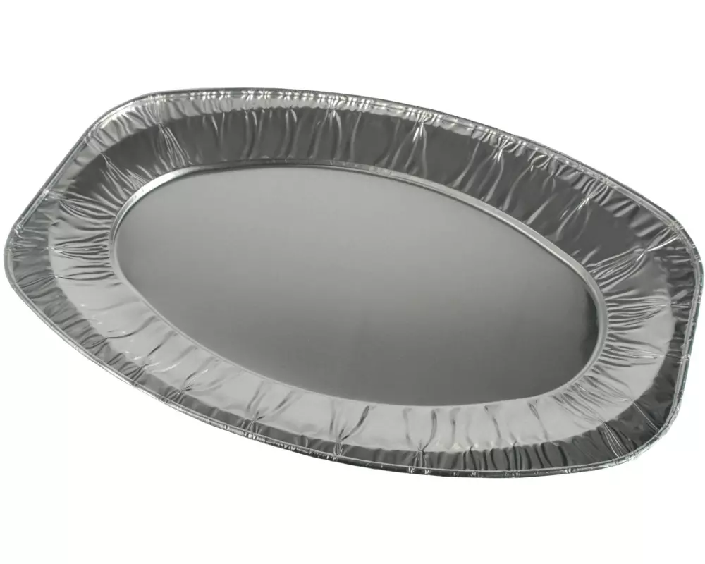 Papstar Einweg-Servierplatte Alu 43 cm x 29 cm 3 Stück