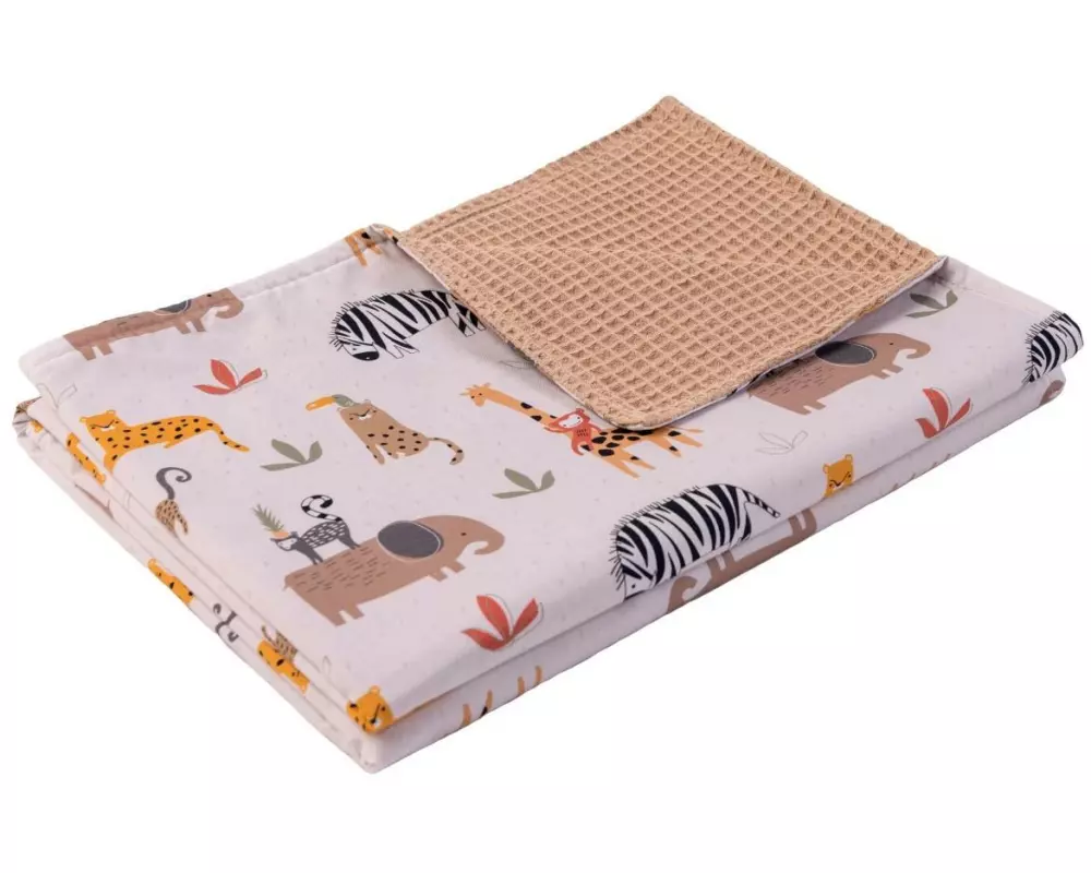 Ullenboom Kuscheldecke Waffelpiqué Sand Savanne 70 x 100 cm