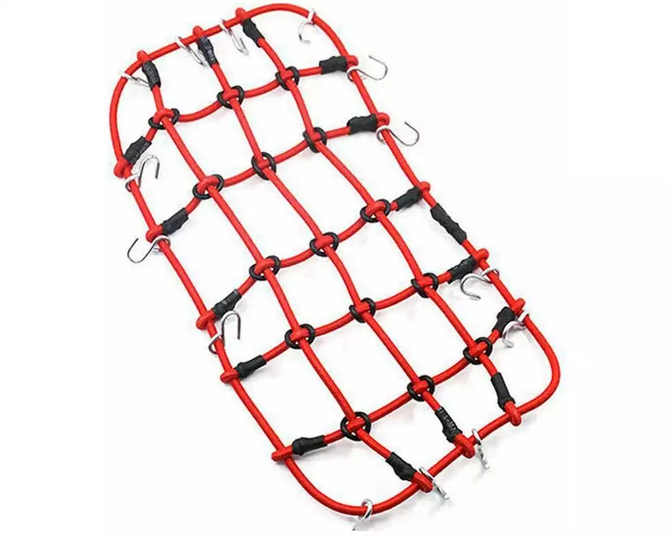 Yeah Racing Modellbau-Gepäcknetz 200 x 110 mm Rot