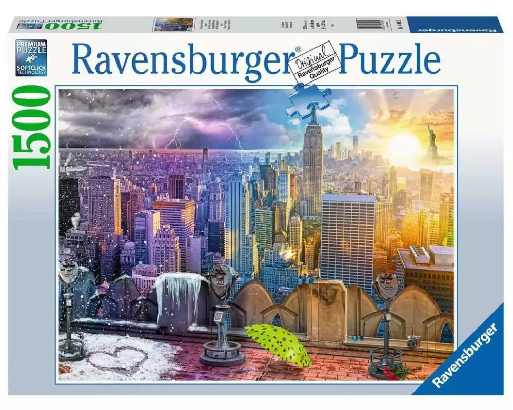 Ravensburger Puzzle New York im Winter und Sommer