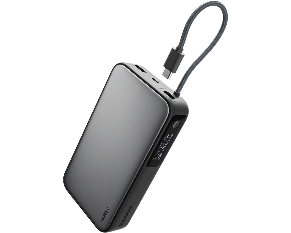 AUKEY Spark Sling 20000mAh PB PB-Y48 100W PD Bild-in-USB-C Cal.Gr