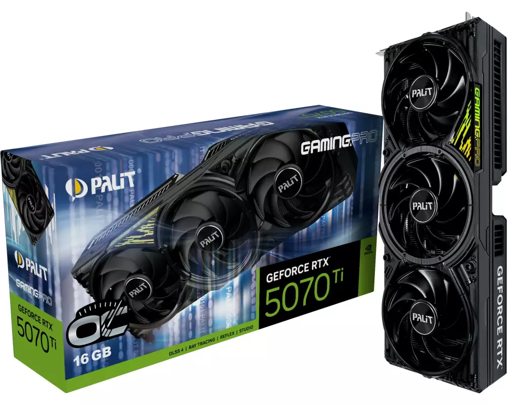 Palit Grafikkarte GeForce RTX 5070 Ti GamingPro OC V1 16 GB