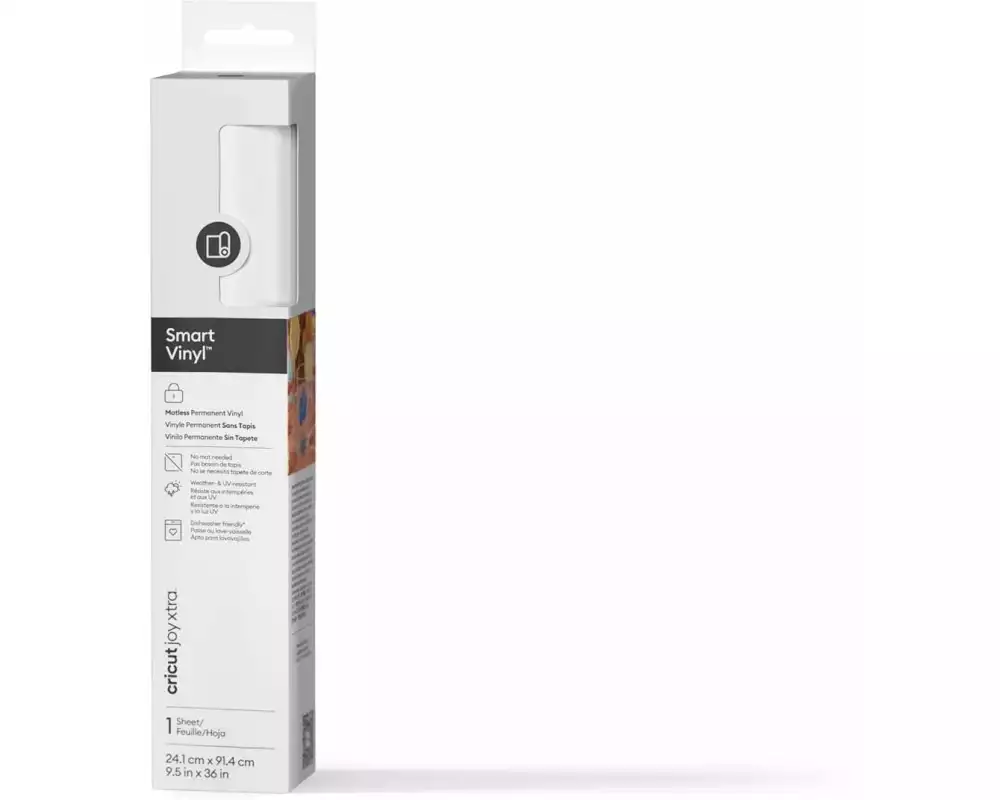 Cricut Vinylfolie Joy Xtra Smart permanent 21 x 91.5 cm, Weiss