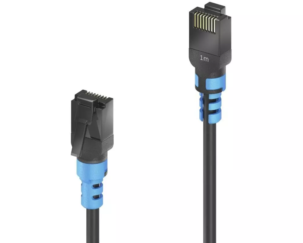 PureLink FlexInstall Patchkabel Cat 6A, U/UTP, 1.5 m, Schwarz, 60 Stk