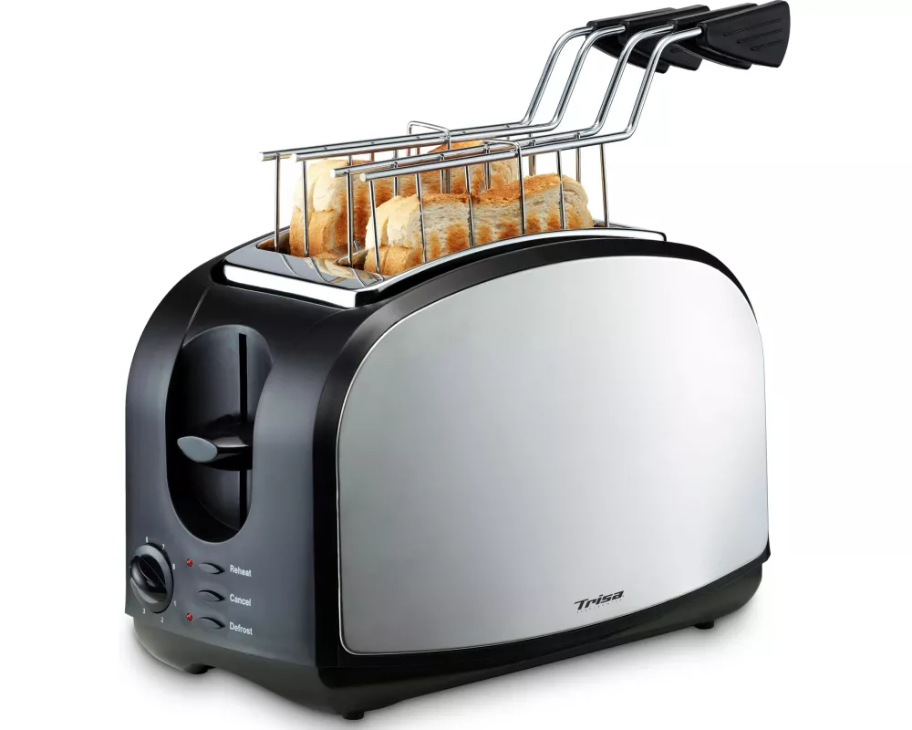 Trisa Toaster Crispy Snack Silber/Schwarz