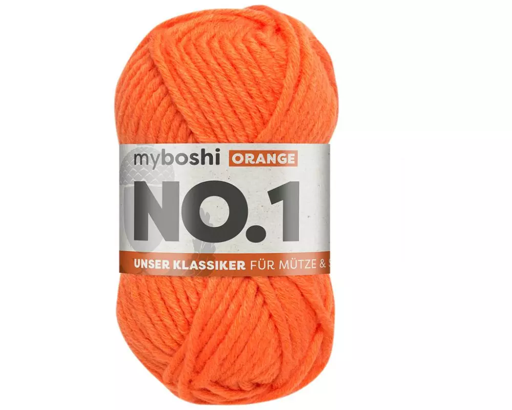 myBoshi Wolle Nr.1 Orange 50 g, 55 m