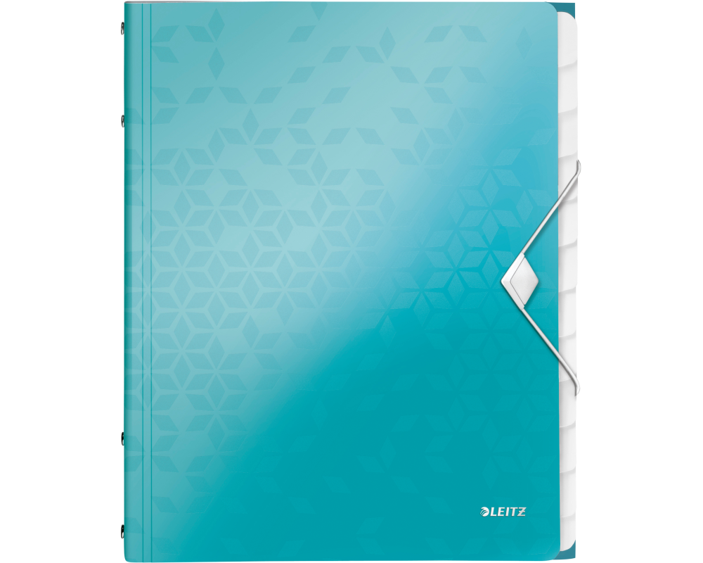 LEITZ Ordnungsmappe WOW PP A4 46340051 blau 12-teilig