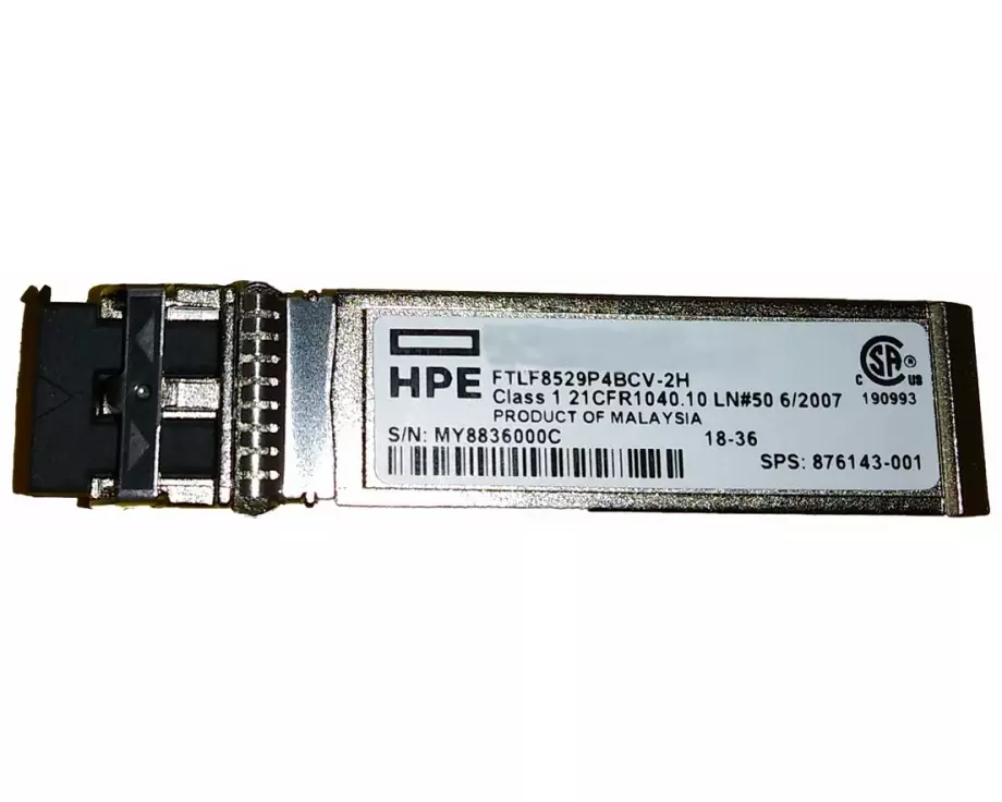 HPE SN3600B, 16Gb, 8-port, Short Wave, SFP+, Fibre Channel Upgrade License with Transceiver, Kit