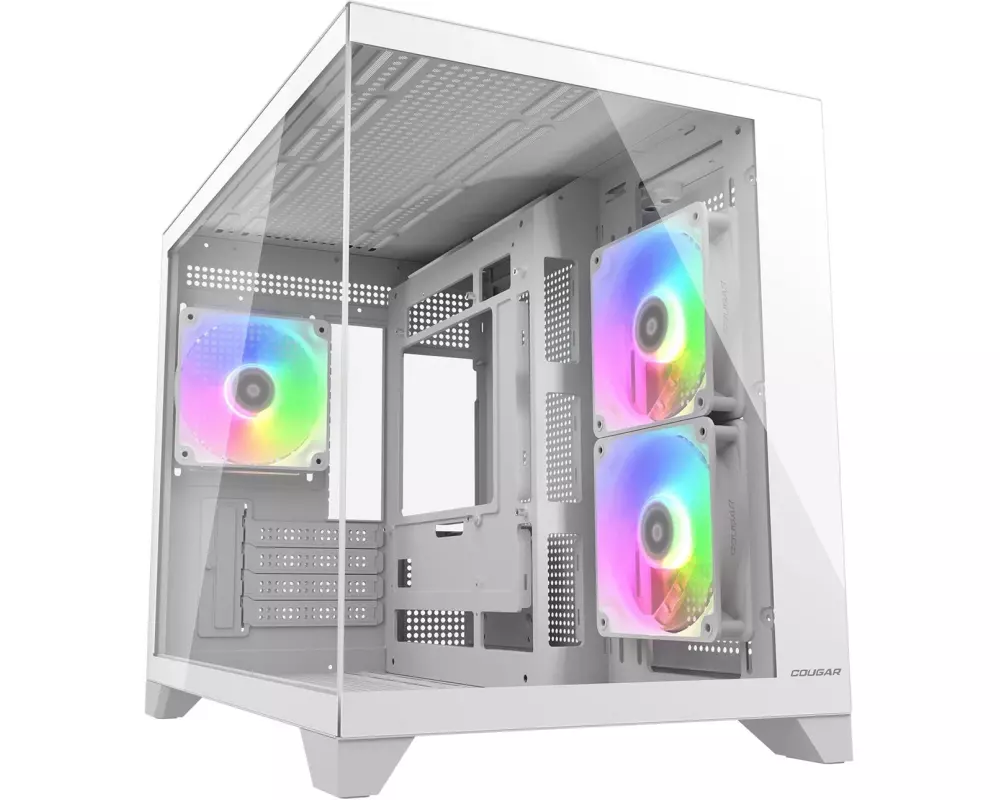 Cougar FV150 Mini-Tower Weiss Gehärtetes Glas RGB Gaming
