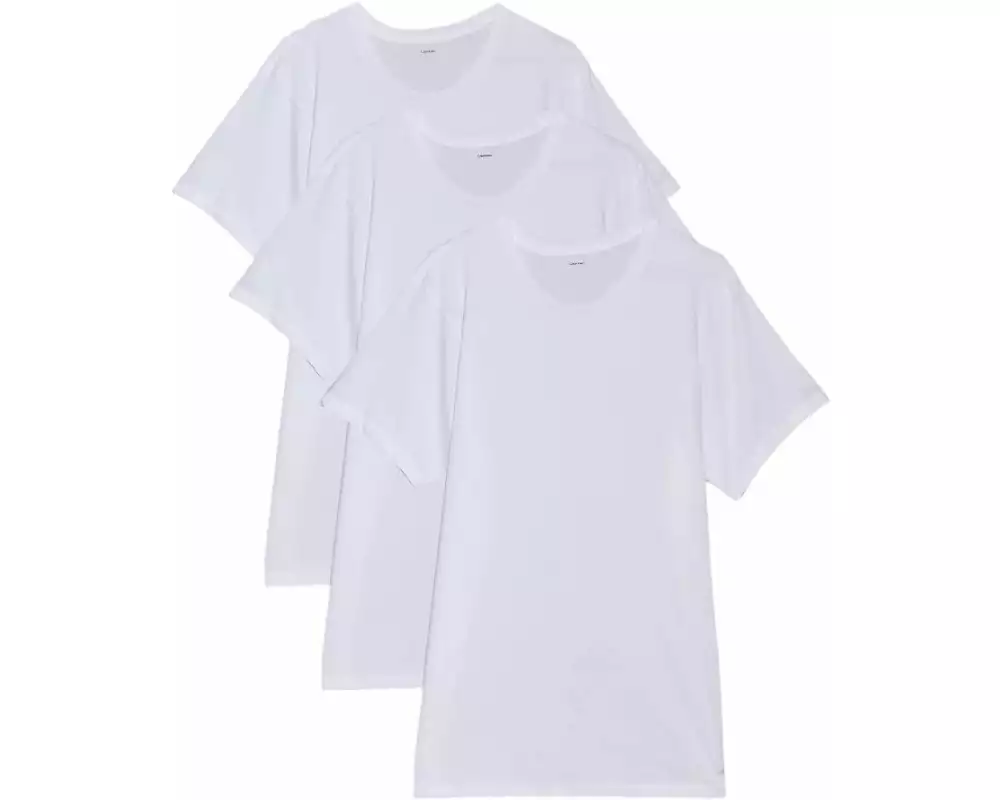 Calvin Klein Wäsche T-Shirt S/S Crew Neck 3Pk Weiss, S