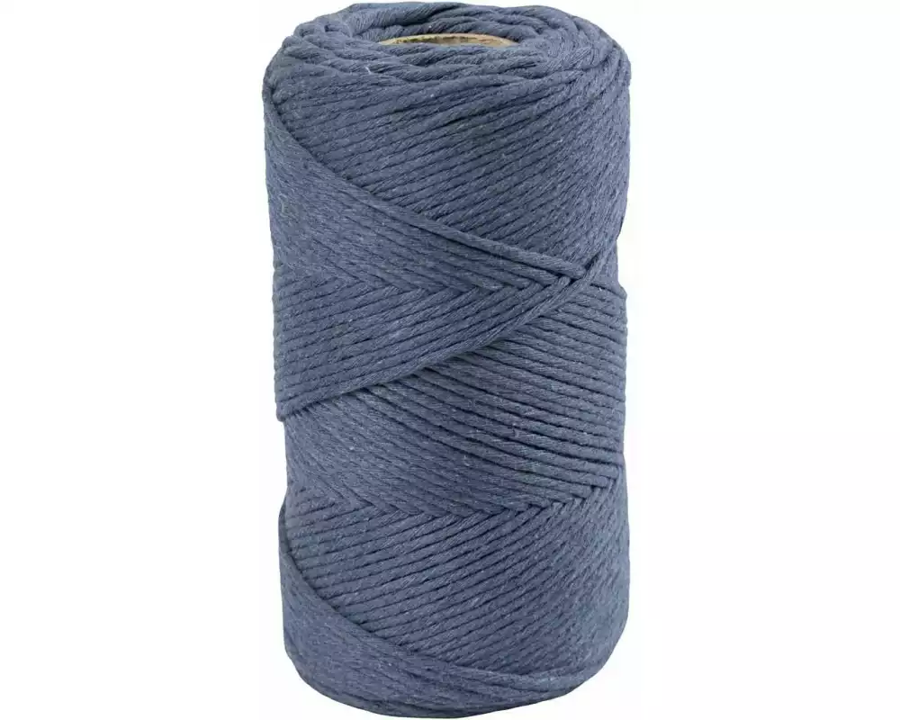 Creativ Company Baumwollgarn Macramé Kordel Blau
