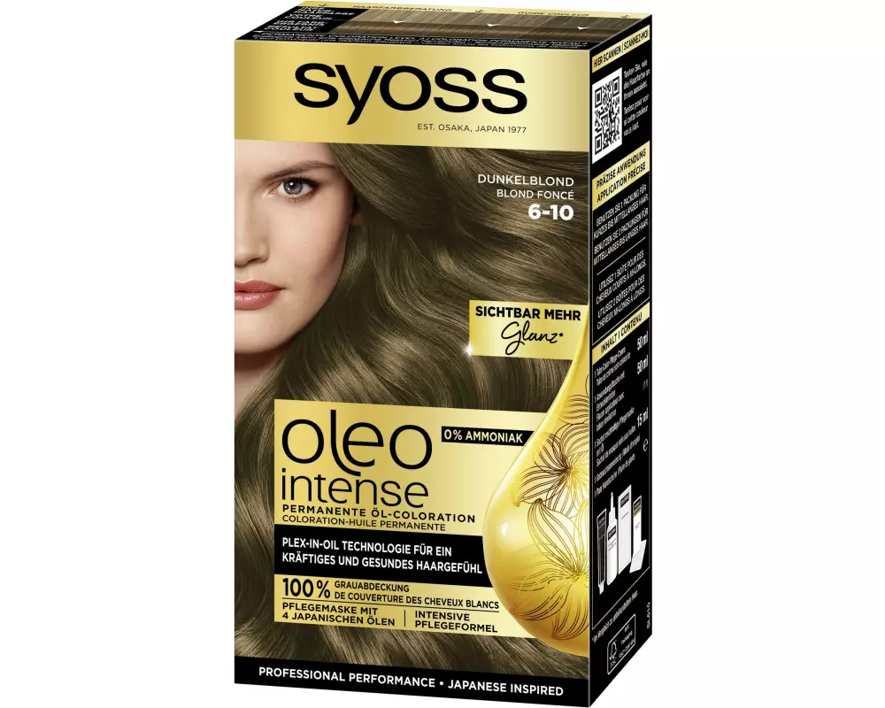 Syoss oleo intense Haarcoloration Oleo Intense 6-10 Dunkelblond