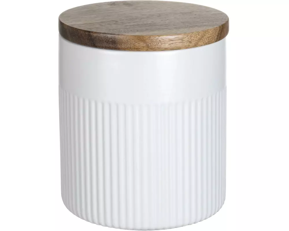 Wenko Vorratsdose Refia 0.6 l, Braun/Weiss