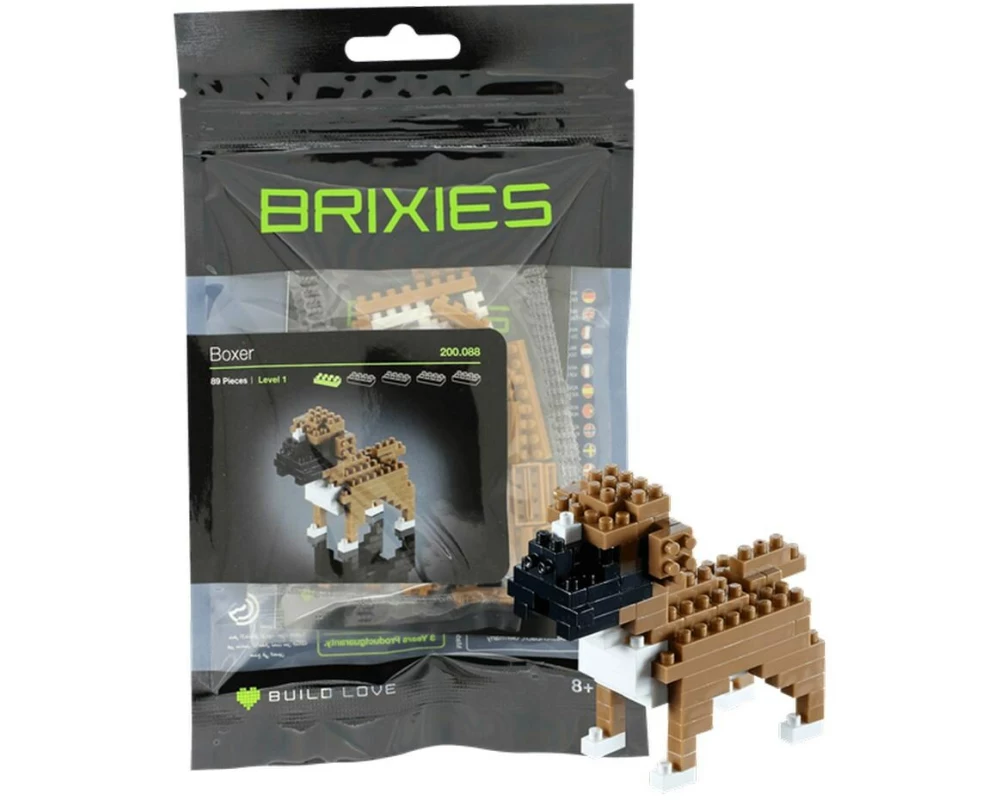 BRIXIES Bausteinmodell Boxer aus 89 Bausteinen