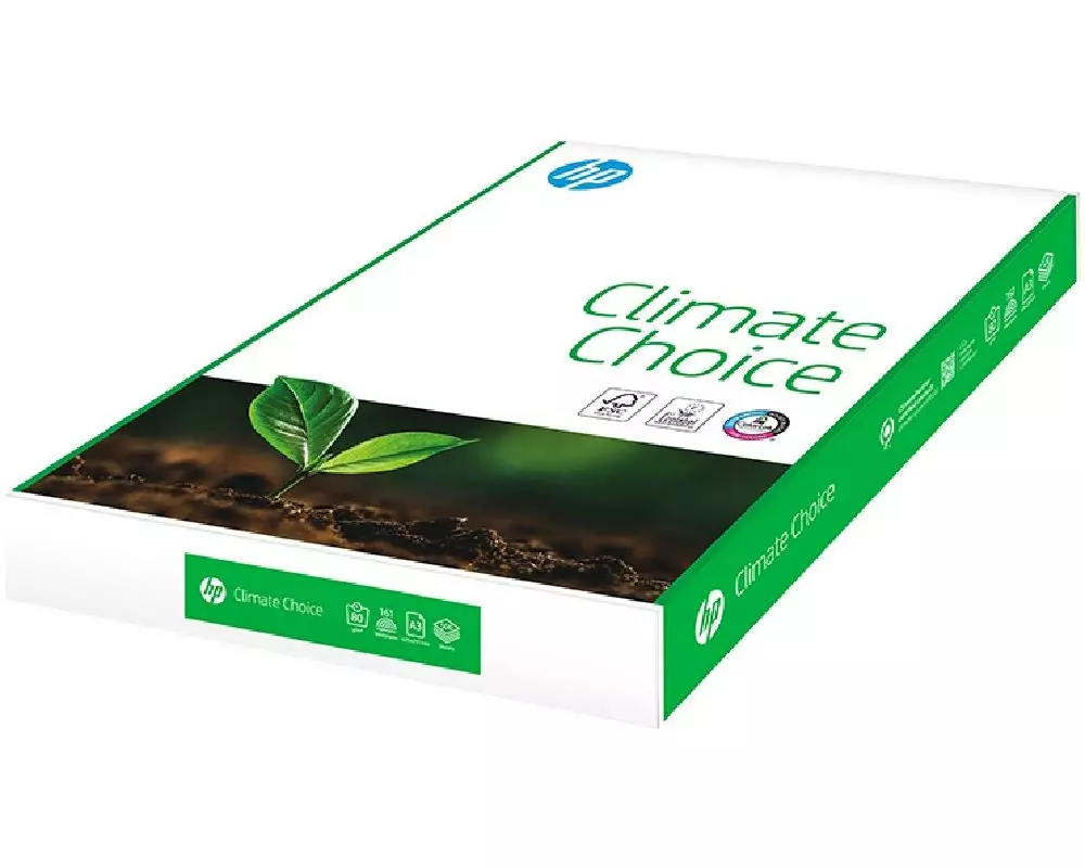 HP Druckerpapier Climate Choice A3, Weiss, 80 g/m², 500 Blatt