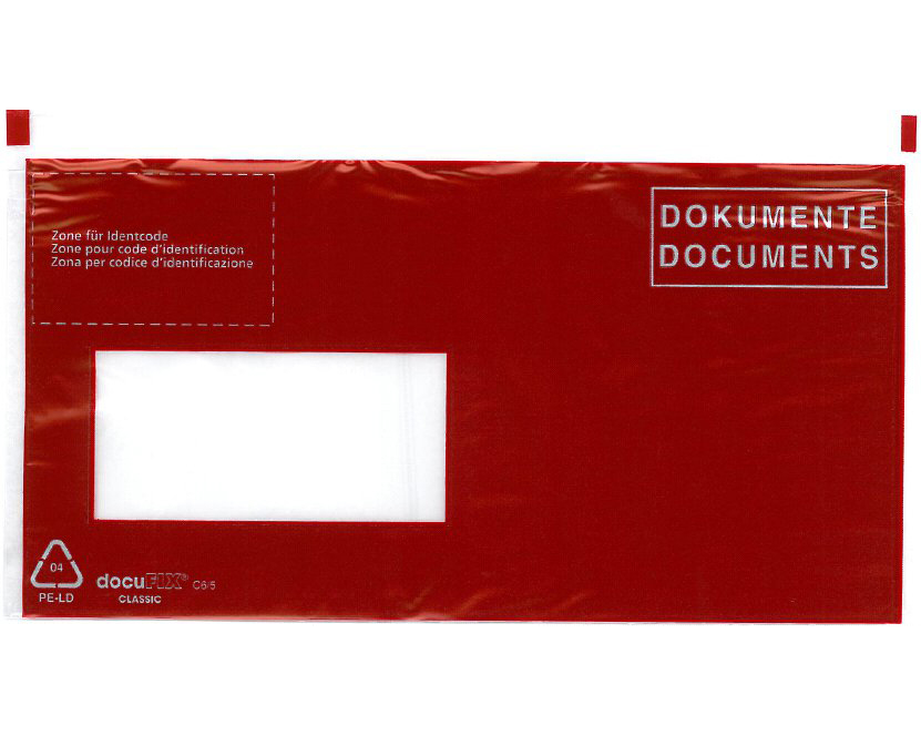 Büroline Dokumententasche C6/5 Rot, 250 Stück